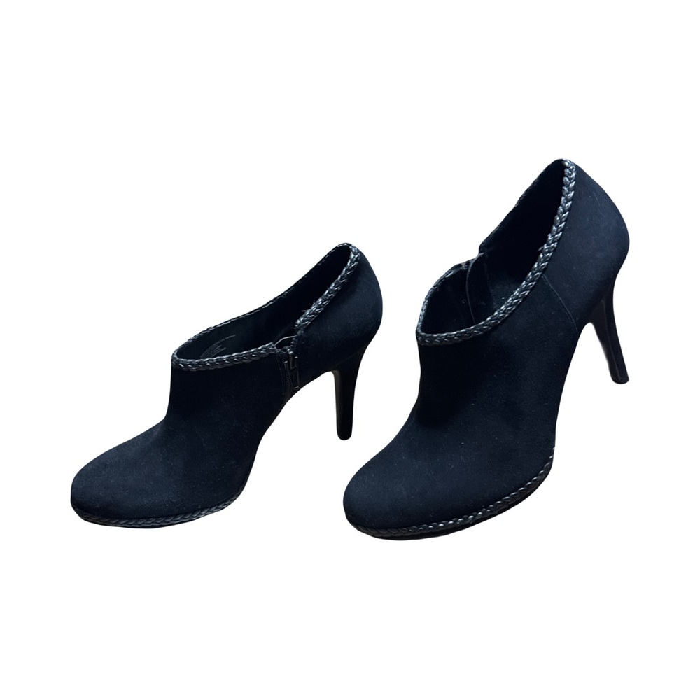 Antonio Melani Black Suede Booties 8
